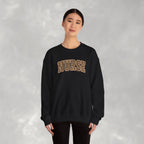 Leopard Print Varsity Nurse Gildan Unisex Heavy Blend™ Crewneck Sweatshirt