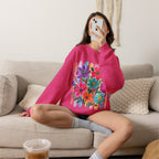 Boho Floral Striped Gildan Unisex Heavy Blend™ Crewneck Sweatshirt