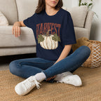 Autumn Harvest, White Pumpkin Retro Gildan Unisex Softstyle T-Shirt