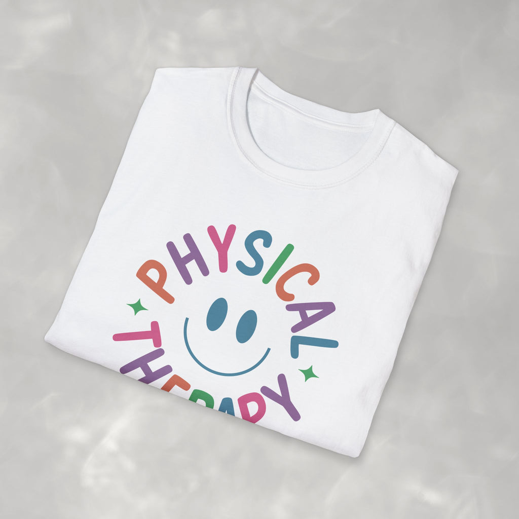 Physical Therapy, Cute Playful Smile, PT, PTA Gildan Unisex Softstyle T-Shirt
