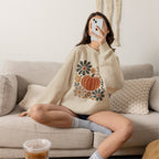 Retro Fall, Autumn Pumpkin Gildan Unisex Heavy Blend™ Crewneck Sweatshirt
