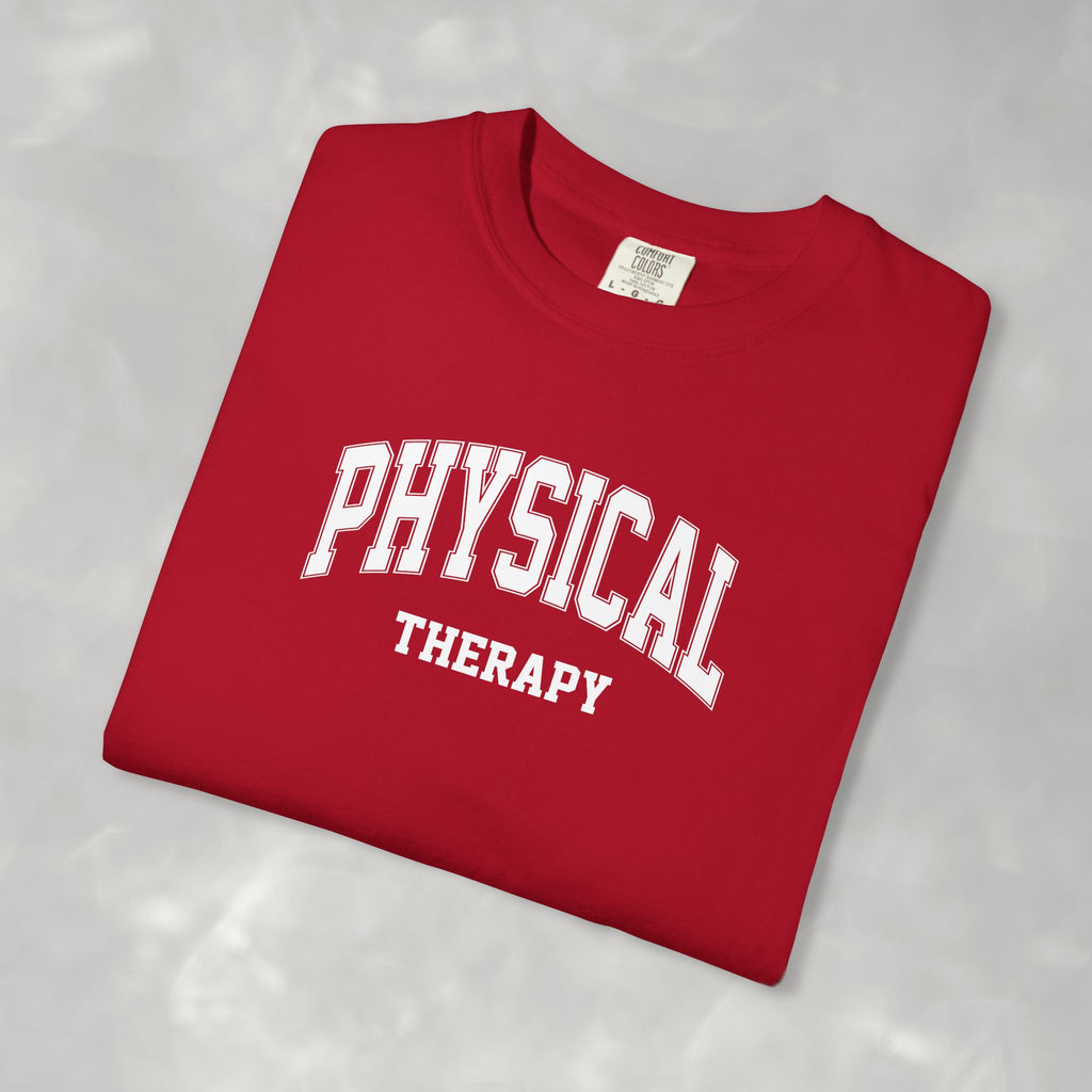 Physical Therapy, Therapist Classic Varsity Style Comfort Colors Tee