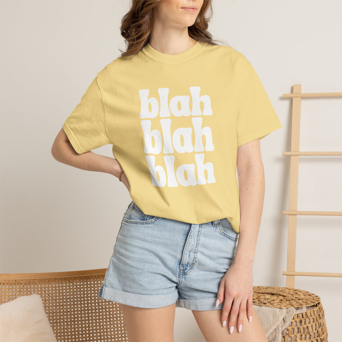 Blah Blah Blah Unisex Comfort Colors Tee