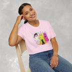 Preppy, Girly, Cute Halloween Ghosts with Cats, Gildan Unisex Softstyle T-Shirt
