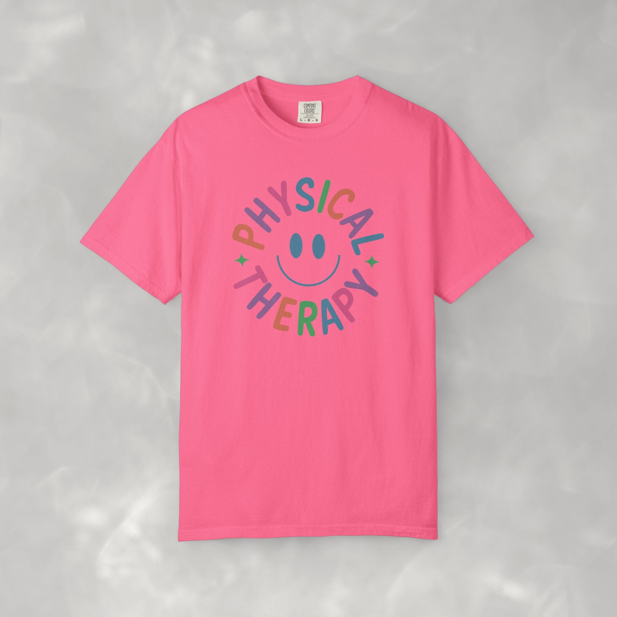Physical Therapy, Cute Playful Smile, PT, PTA Unisex Comfort Colors Tee
