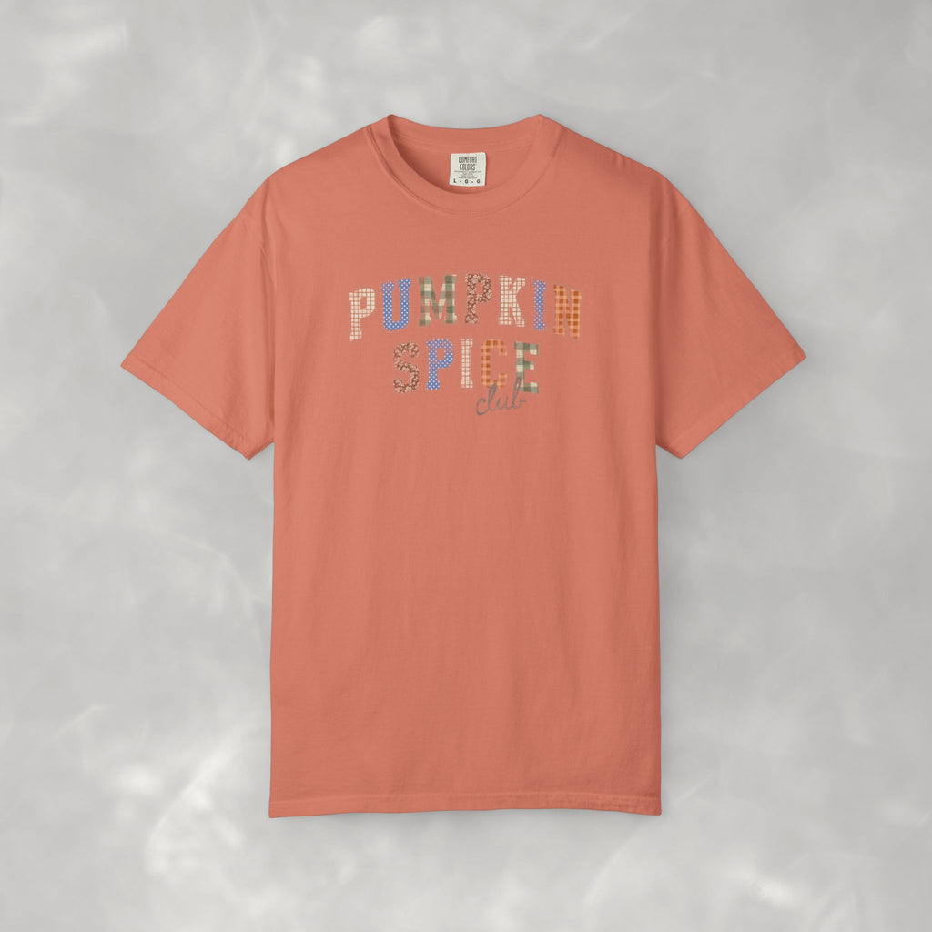Pumpkin Spice Club Distressed Comfort Colors Garment-Dyed T-shirt