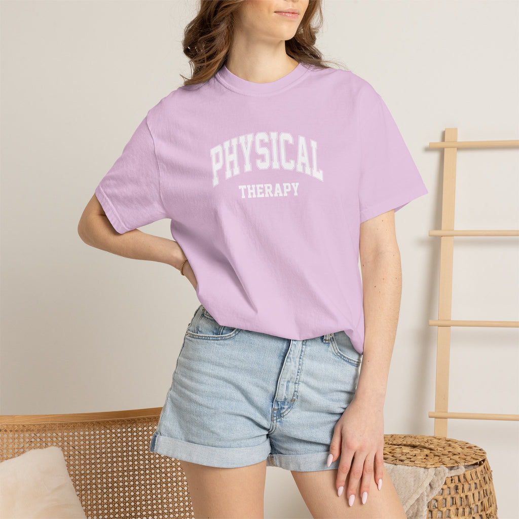Physical Therapy, Therapist Classic Varsity Style Comfort Colors Tee