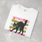 Spooky, Cute Black Cat, Halloween Comfort Colors Tee Unisex