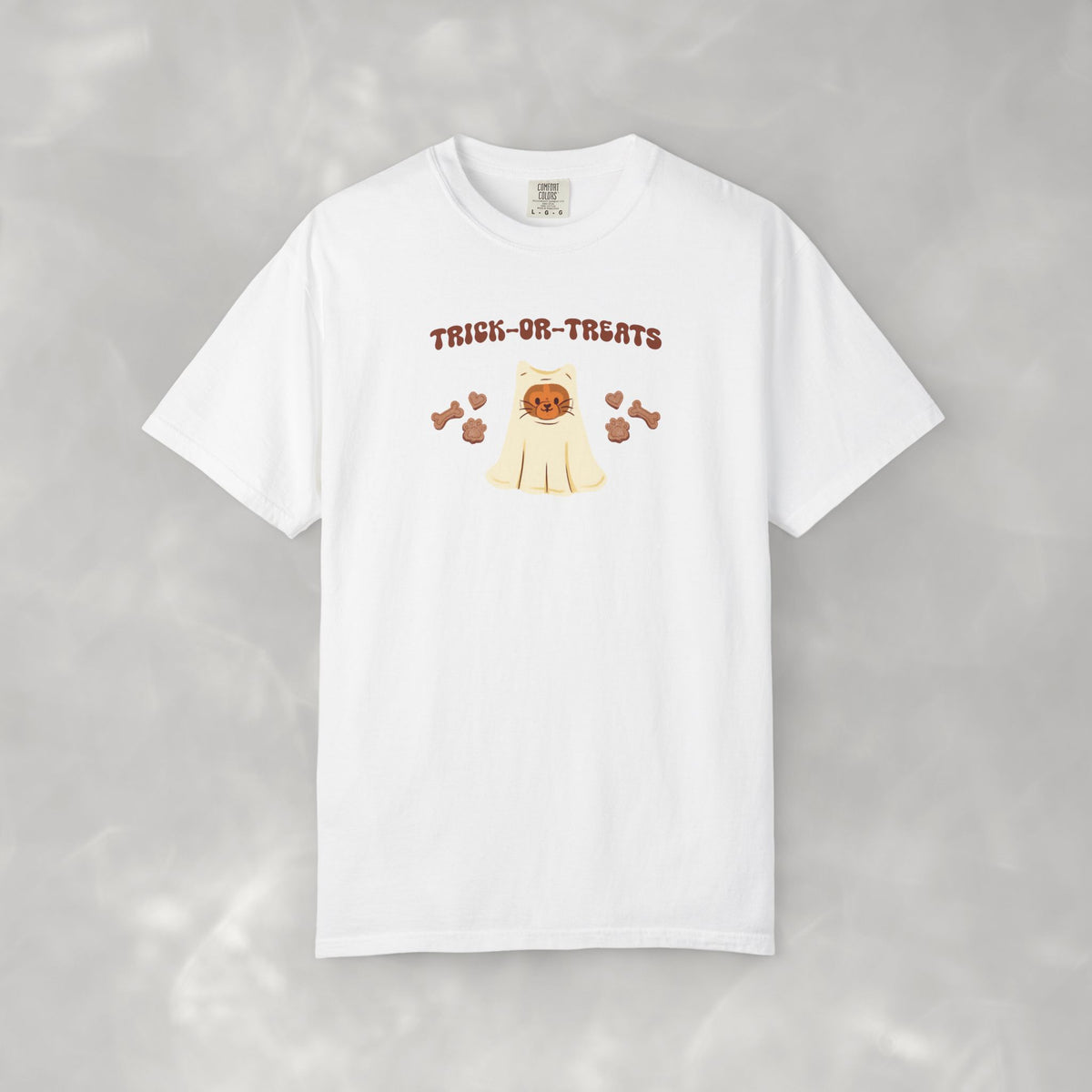 Trick-or-Treats Cute Funny Halloween Cat Lover Comfort Colors Garment-Dyed T-shirt