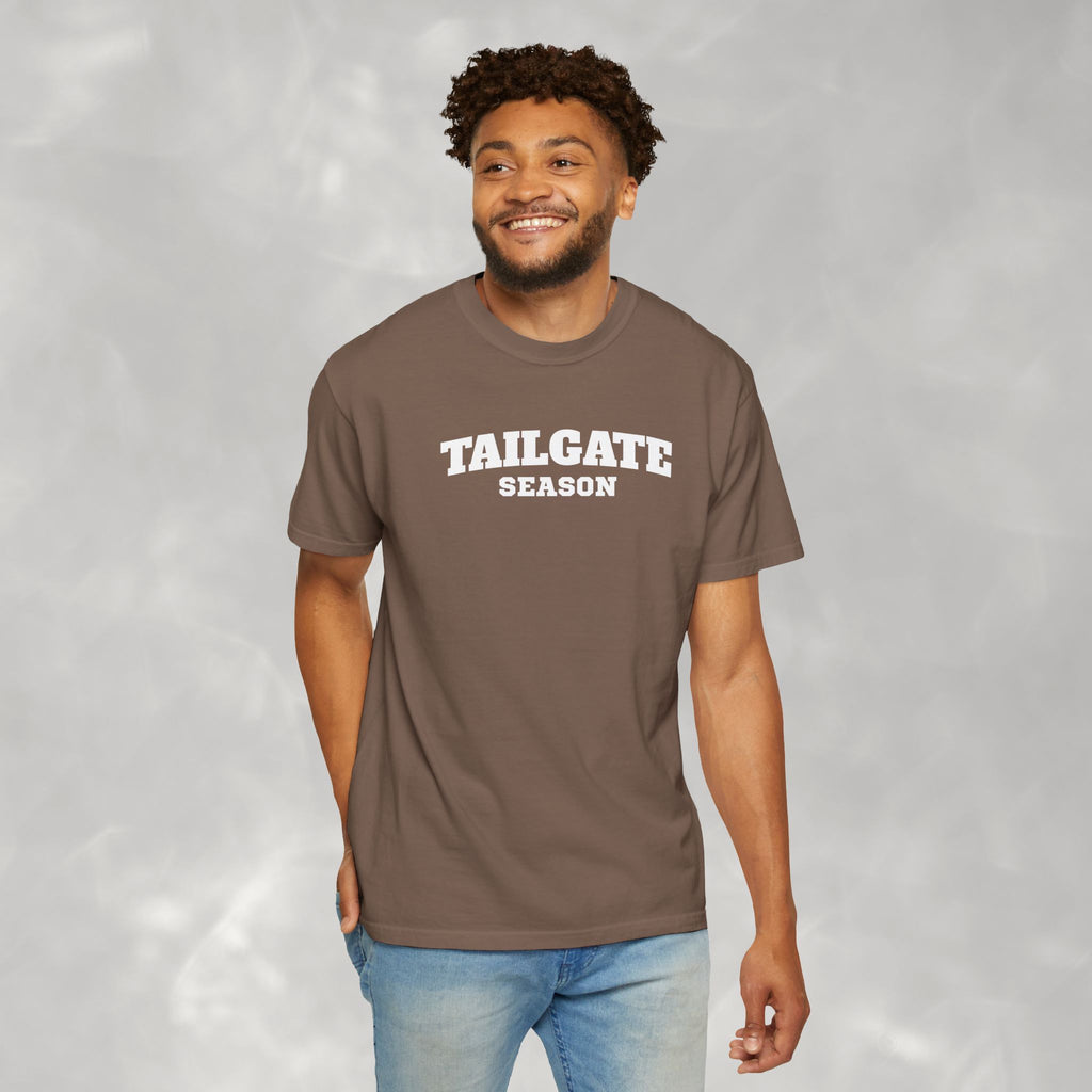 Tailgate Season, Football Game Day Unisex Comfort Colors Tee for Men and Women