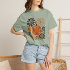Retro Fall, Autumn Pumpkin Comfort Colors Tee