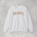 Thankful Cute Boho Trendy Gildan Unisex Heavy Blend™ Crewneck Sweatshirt for Autumn, Fall, Thanksgiving