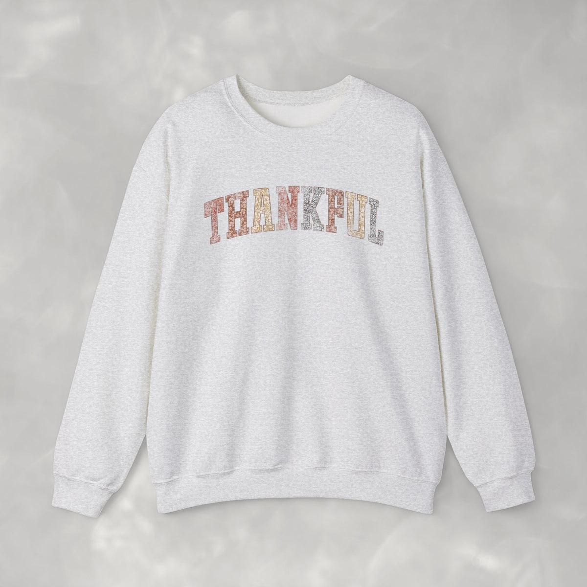 Thankful Cute Boho Trendy Gildan Unisex Heavy Blend™ Crewneck Sweatshirt for Autumn, Fall, Thanksgiving