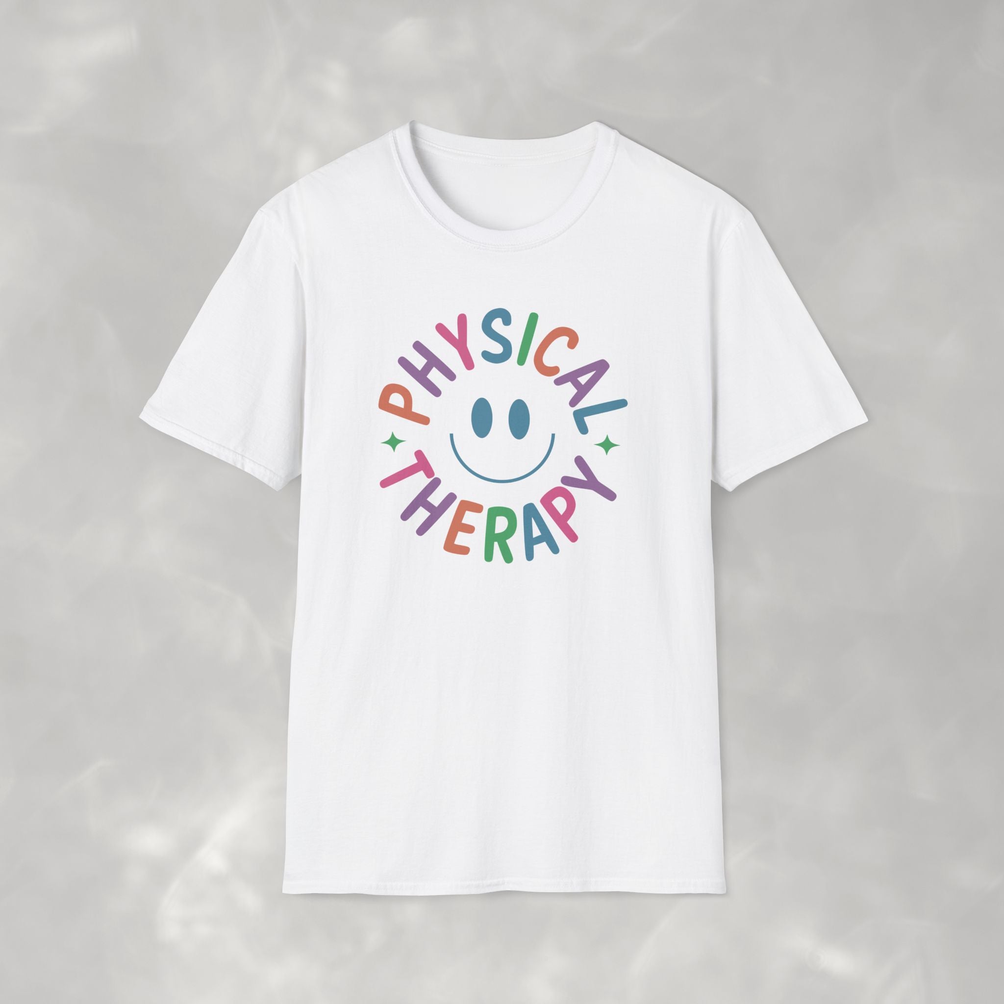 Physical Therapy, Cute Playful Smile, PT, PTA Gildan Unisex Softstyle T-Shirt