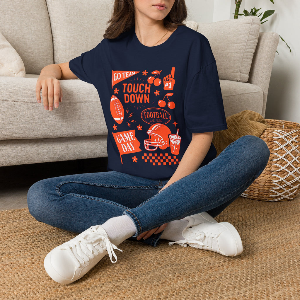 Football Season, Touchdown, Gameday, Cute Gildan Unisex Softstyle T-Shirt