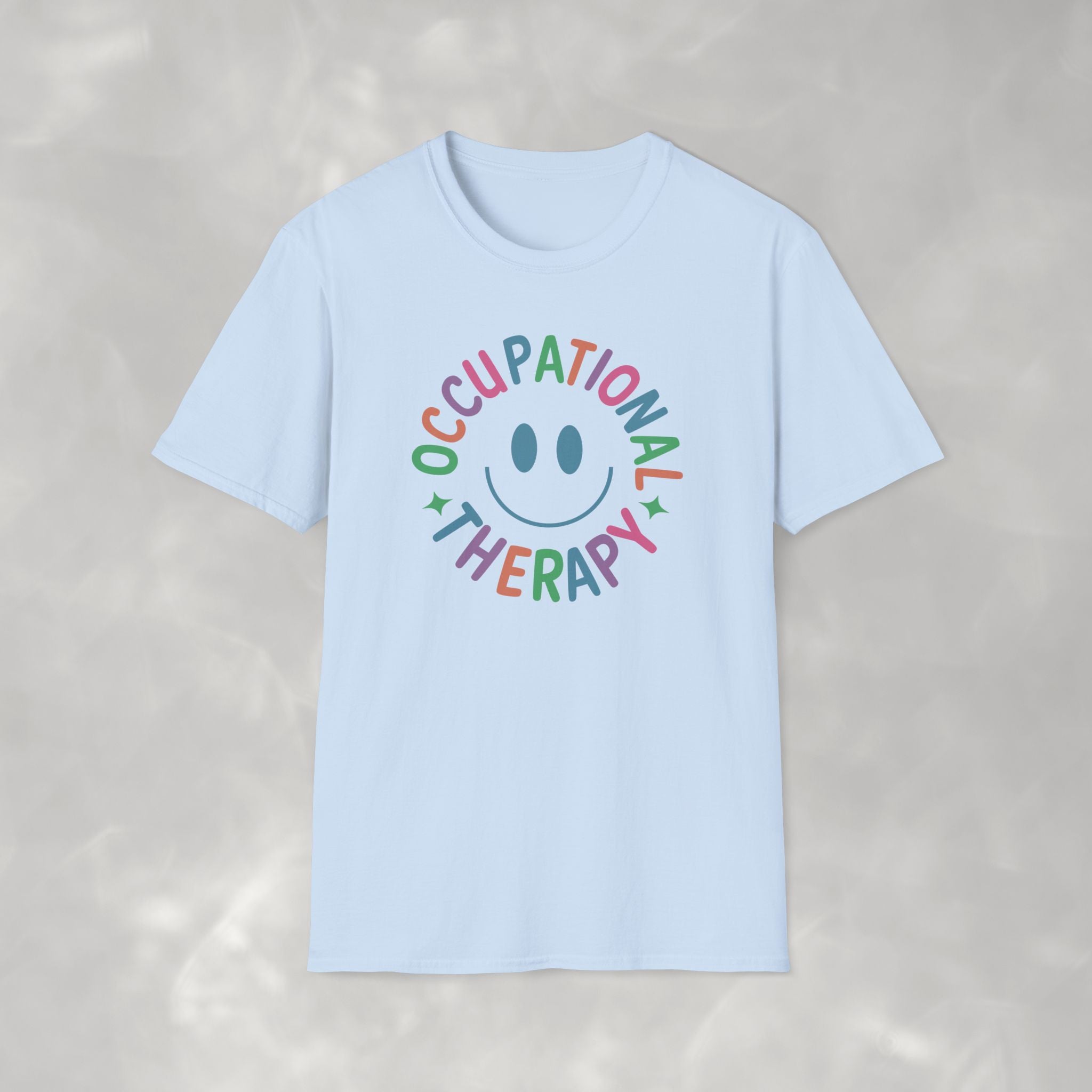 Occupational Therapy, Cute Playful Smile, OT, COTA Unisex Softstyle T-Shirt