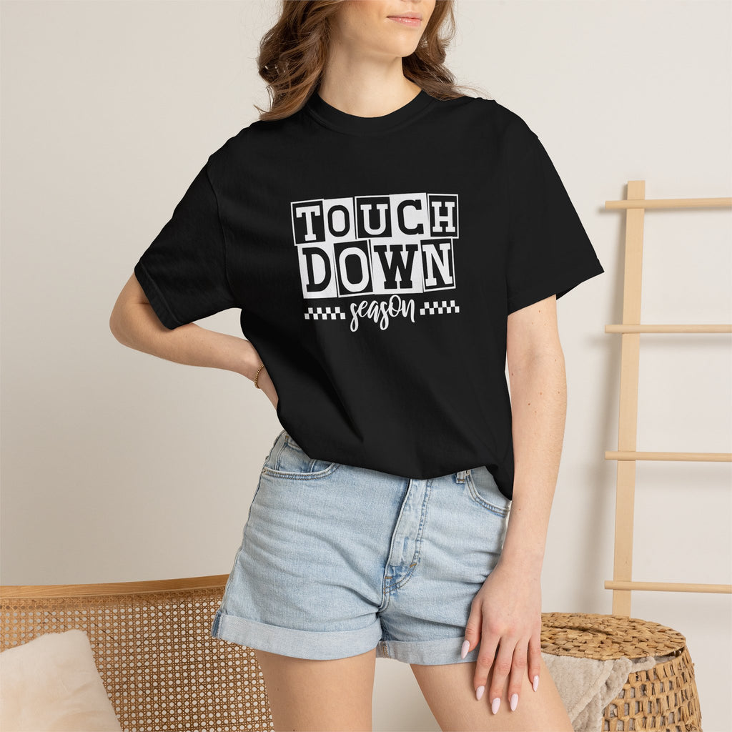 Touchdown Season, Preppy Football Comfort Colors Tee