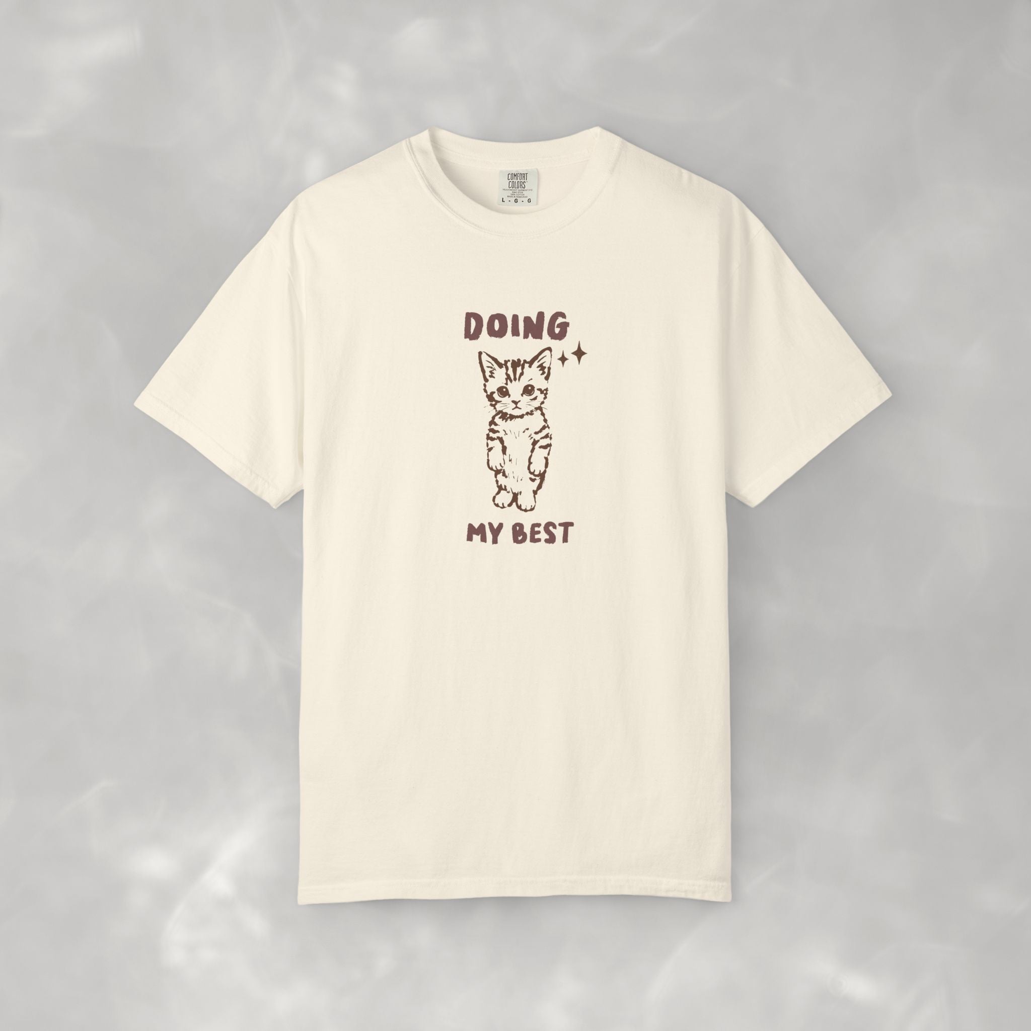 Doing My Best, Cute, Funny Cat Lover Comfort Colors Tee