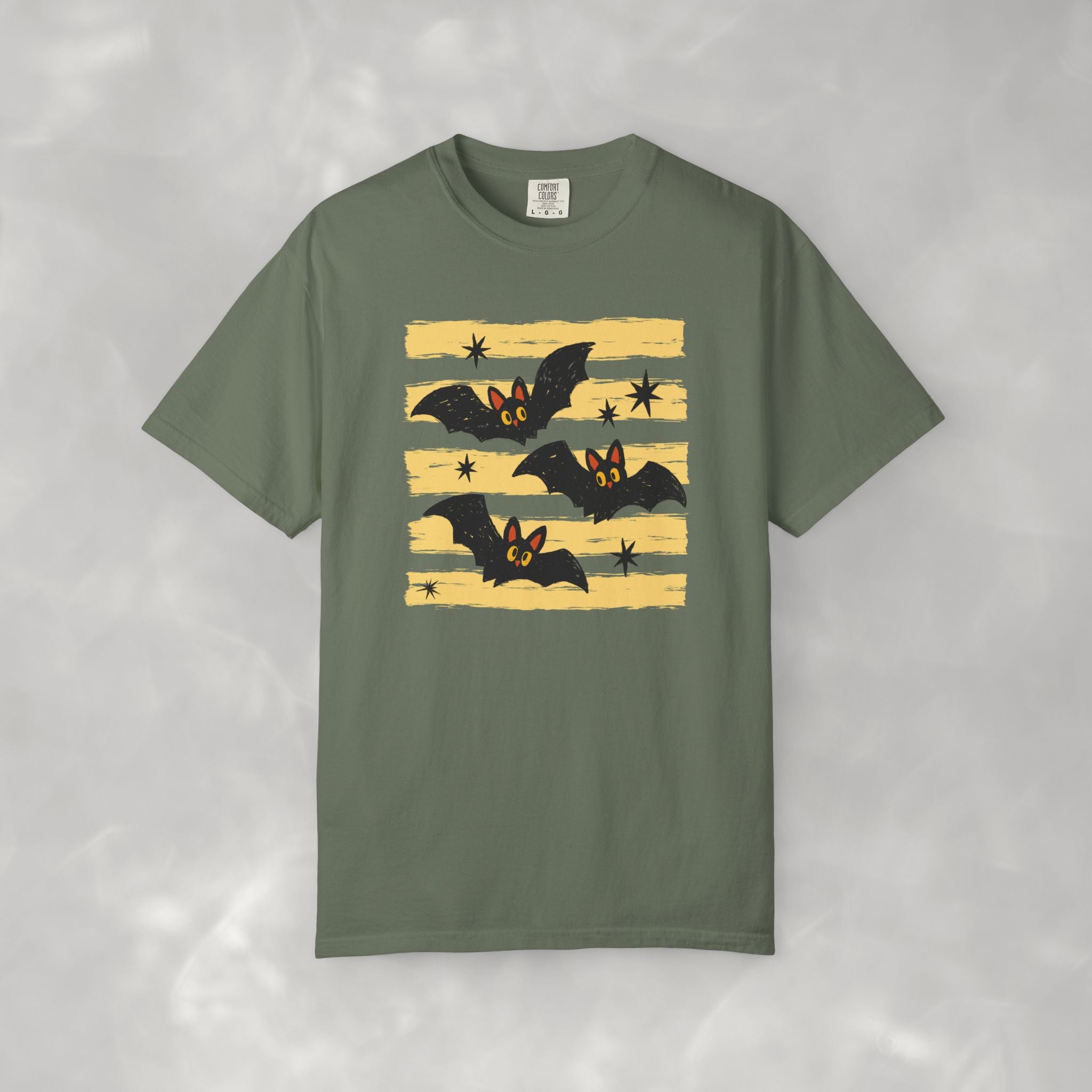Cute Halloween Bats, Unisex Comfort Colors Tee