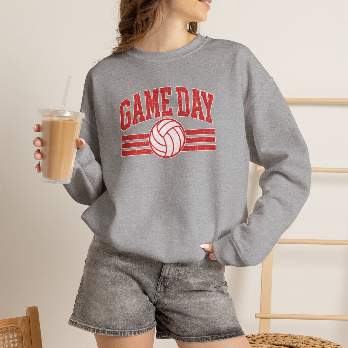Volleyball Game Day Gildan Unisex Heavy Blend™ Crewneck Sweatshirt