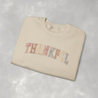 Thankful Cute Boho Trendy Gildan Unisex Heavy Blend™ Crewneck Sweatshirt for Autumn, Fall, Thanksgiving