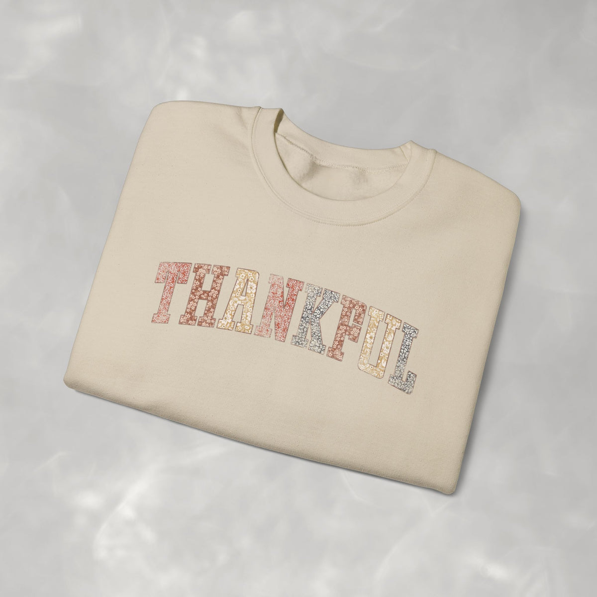 Thankful Cute Boho Trendy Gildan Unisex Heavy Blend™ Crewneck Sweatshirt for Autumn, Fall, Thanksgiving