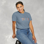 Hey There Pumpkin Distressed Comfort Colors Garment-Dyed T-shirt for Autumn, Fall, Thanksgiving