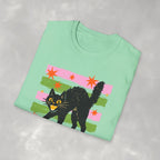 Spooky, Cute Black Cat, Halloween Gildan Unisex Softstyle T-Shirt