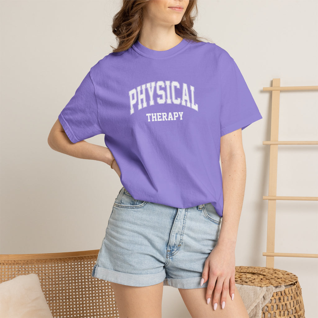 Physical Therapy, Therapist Classic Varsity Style Comfort Colors Tee
