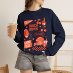Football Season, Touchdown, Gameday, Cute Gildan Unisex Heavy Blend™ Crewneck Sweatshirt