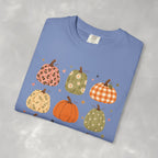 Whimsical Autumn Pumpkins Comfort Color Garment-Dyed T-shirt for Fall, Thanksgiving