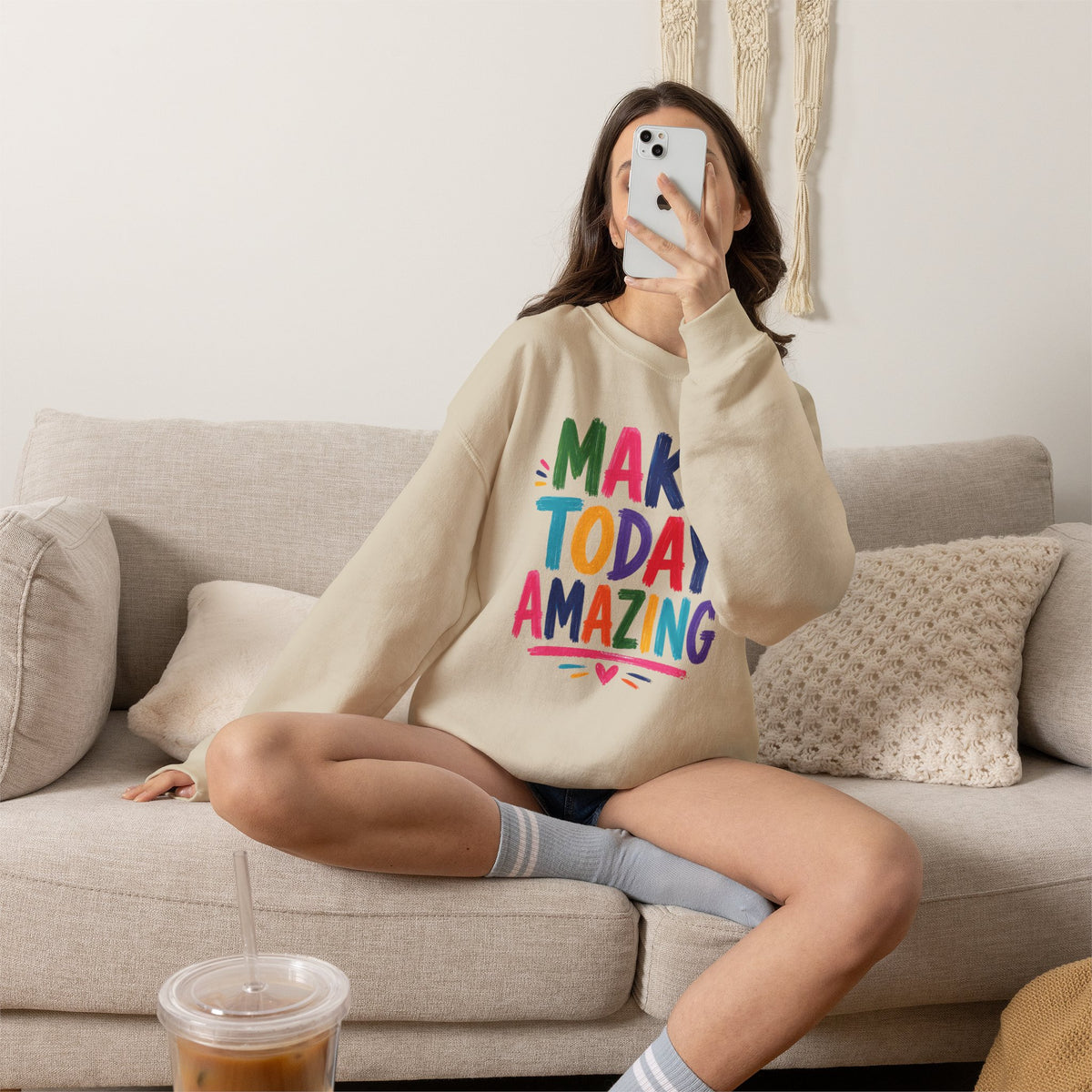 Make Today Amazing, Gildan Unisex Heavy Blend™ Crewneck Sweatshirt