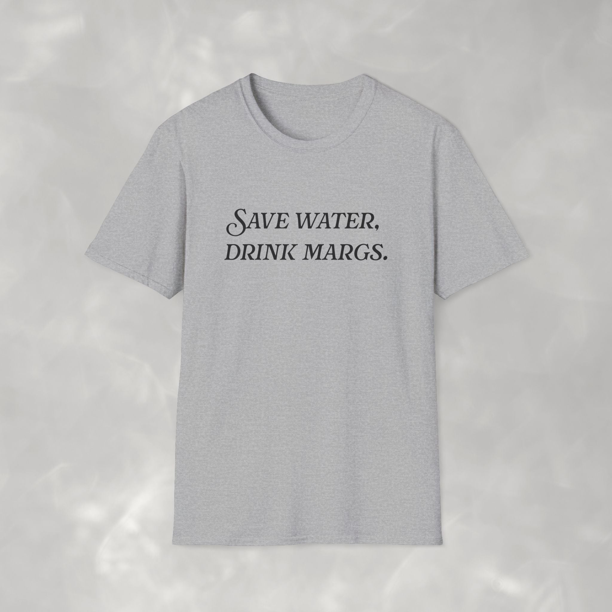 Save Water Drink Margs Unisex Gildan Lightweight Tee