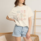 Autum Vibes, Cozy Reading, Pumpkin Spice, Hand-Drawn Doodles Comfort Colors Tee