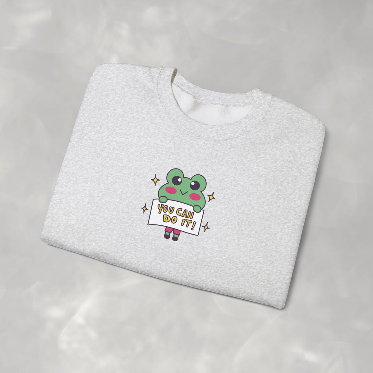You Can Do It, Cute Motivational Frog Unisex Heavy Blend™ Crewneck Sweatshirt for OT, PT, Speech Therapist