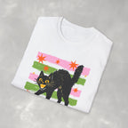 Spooky, Cute Black Cat, Halloween Gildan Unisex Softstyle T-Shirt