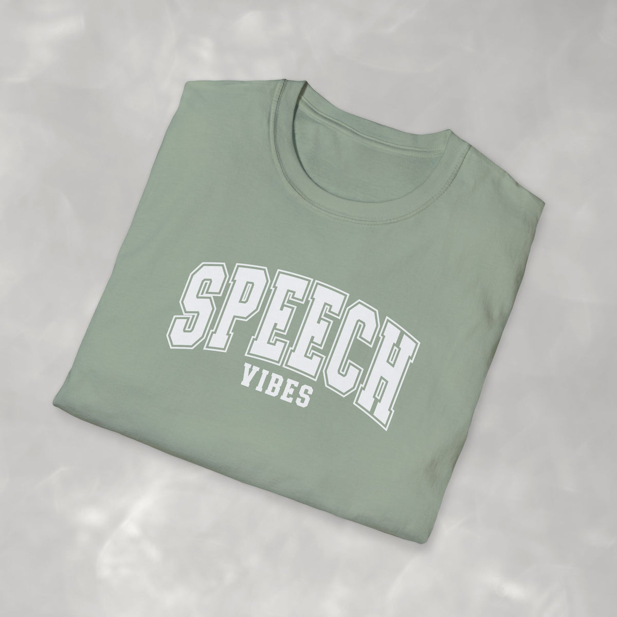 Speech Vibes Gildan Unisex Softstyle T-Shirt for SLP, SLPA, Speech Therapy