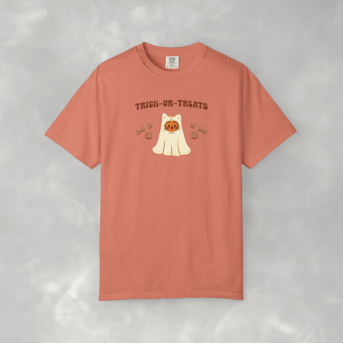 Trick-or-Treats Cute Funny Halloween Cat Lover Comfort Colors Garment-Dyed T-shirt