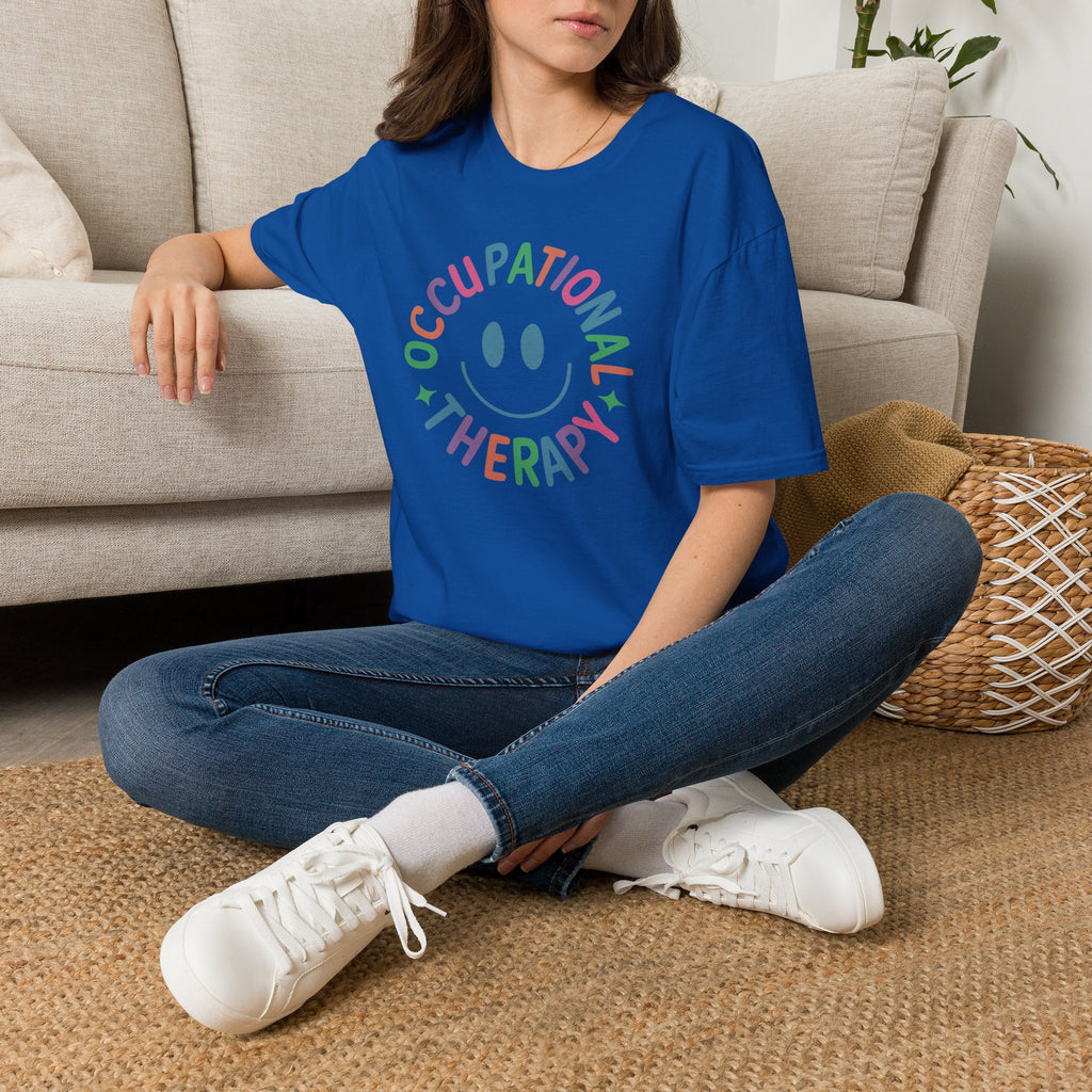 Occupational Therapy, Cute Playful Smile, OT, COTA Unisex Softstyle T-Shirt