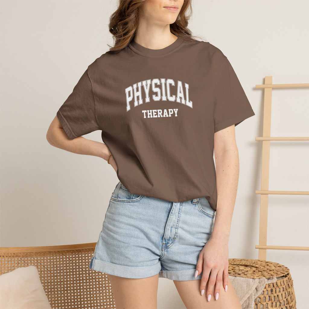 Physical Therapy, Therapist Classic Varsity Style Comfort Colors Tee