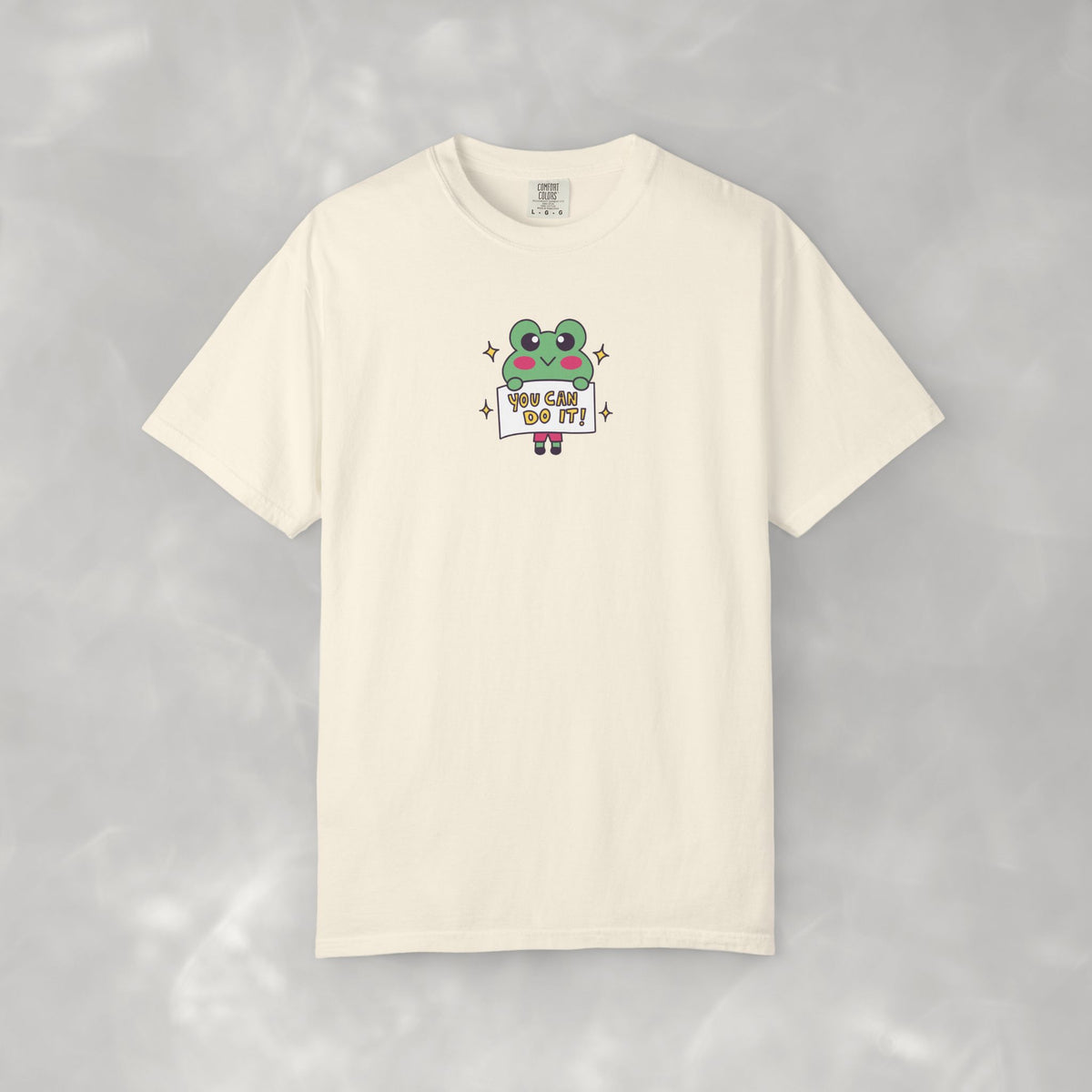 You Can Do It, Cute Motivational Frog Unisex Comfort Colors Tee for OT, PT, Speech Therapist