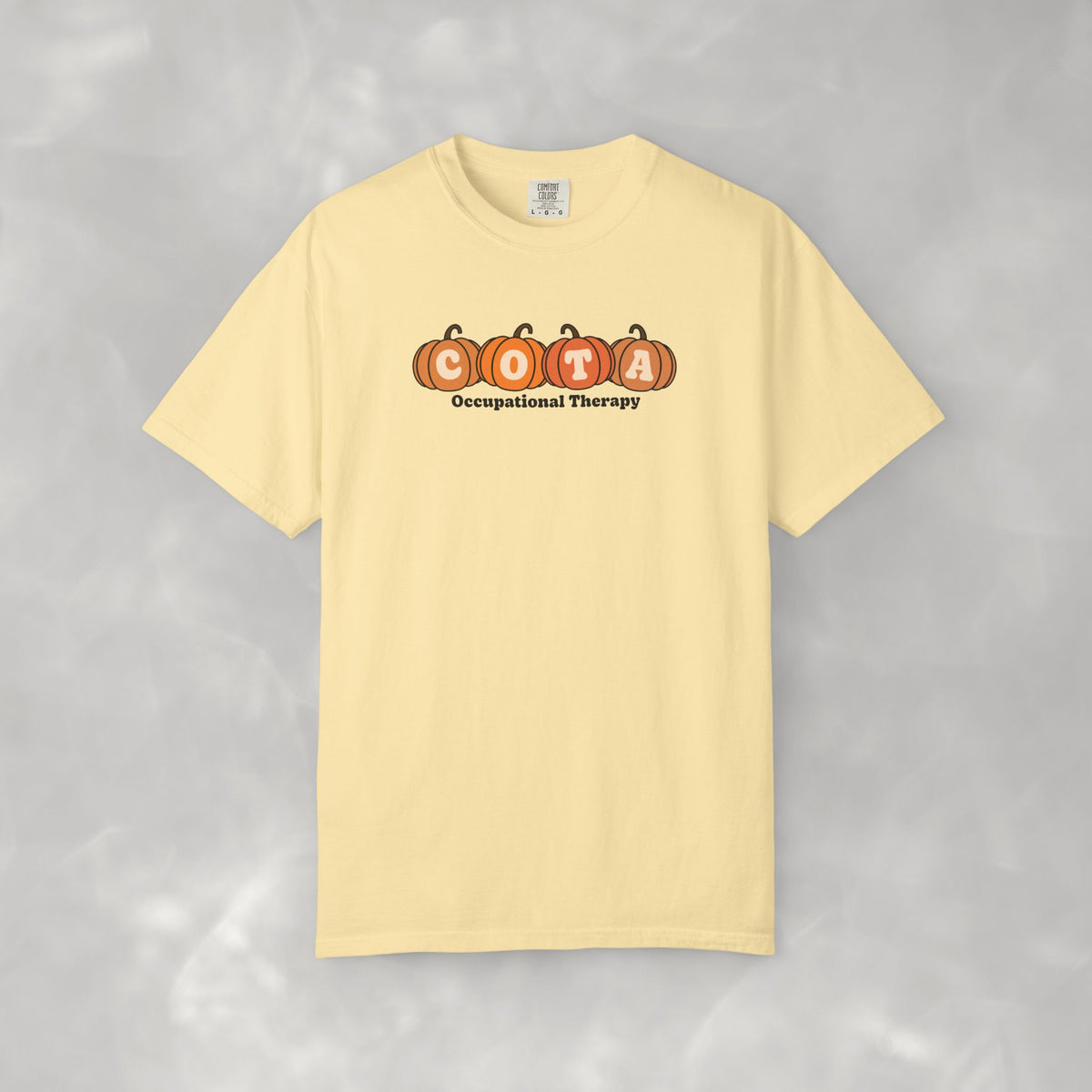 COTA Fall Pumpkins Comfort Colors Garment-Dyed T-shirt for Occupational Therapy Assistants