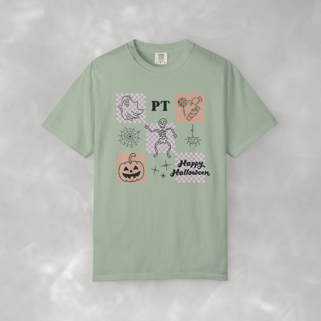 Cute Physical Therapy Halloween Comfort Colors Unisex Garment-Dyed T-shirt for PT, PTA, Physical Therapist