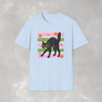 Spooky, Cute Black Cat, Halloween Gildan Unisex Softstyle T-Shirt