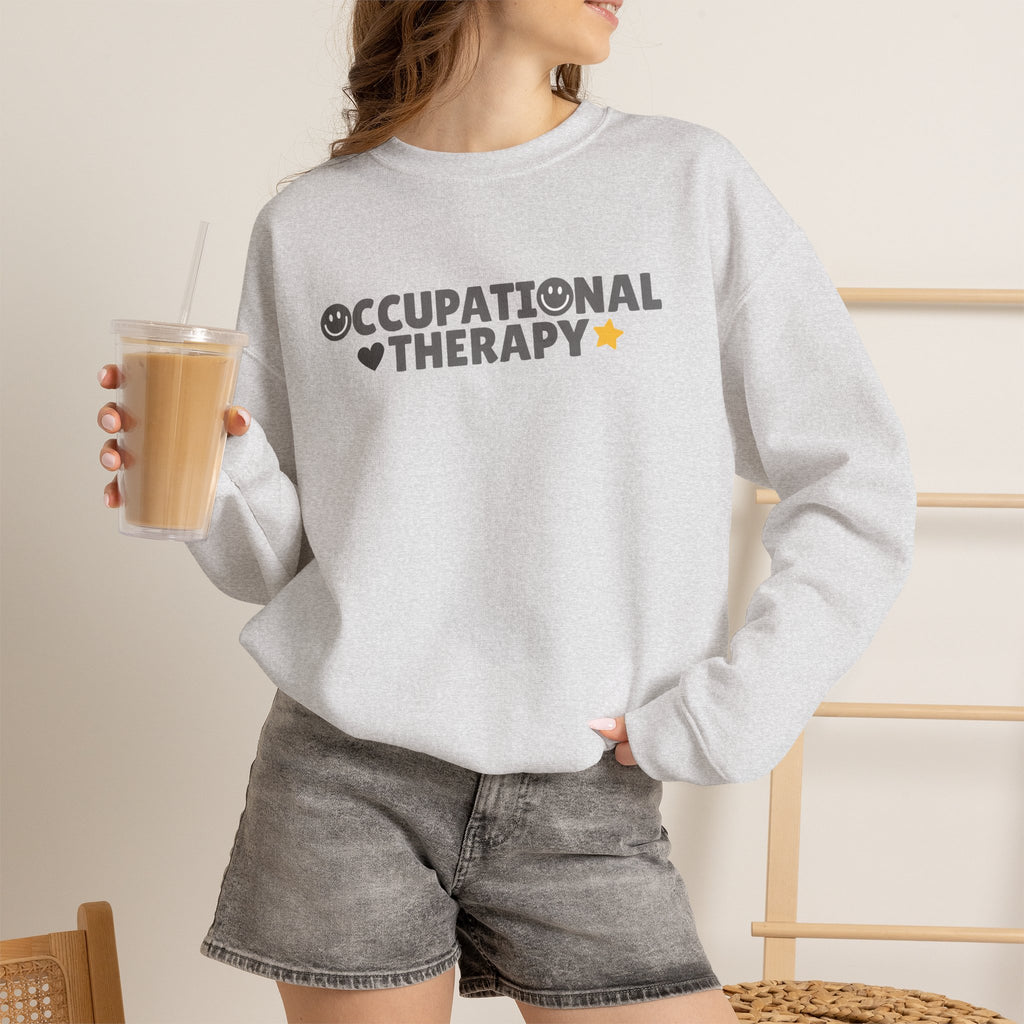 Occupational Therapy, Cute Pediatric OT Gildan Unisex Heavy Blend™ Crewneck Sweatshirt for OT, OTR, OTA, COTA