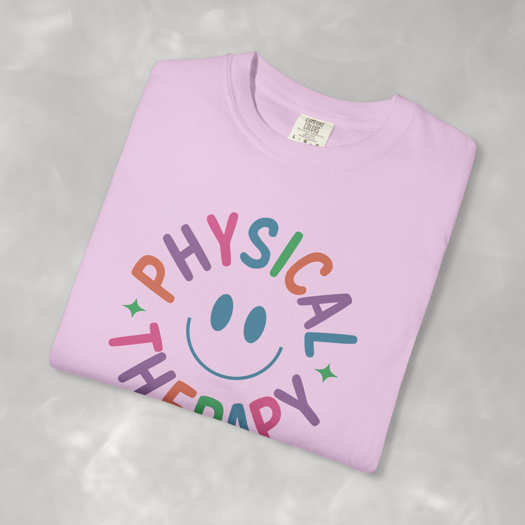 Physical Therapy, Cute Playful Smile, PT, PTA Unisex Comfort Colors Tee