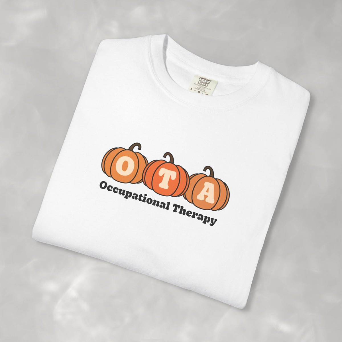 OTA Fall Pumpkins Comfort Colors Garment-Dyed T-shirt for Occupational Therapy Assistants
