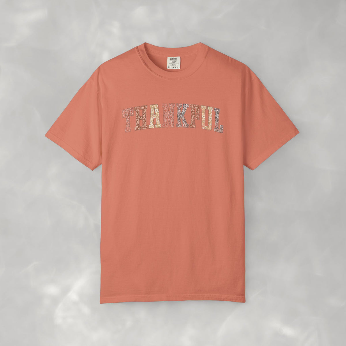 Boho Cute Thankful Comfort Colors Garment-Dyed T-shirt for Thanksgiving