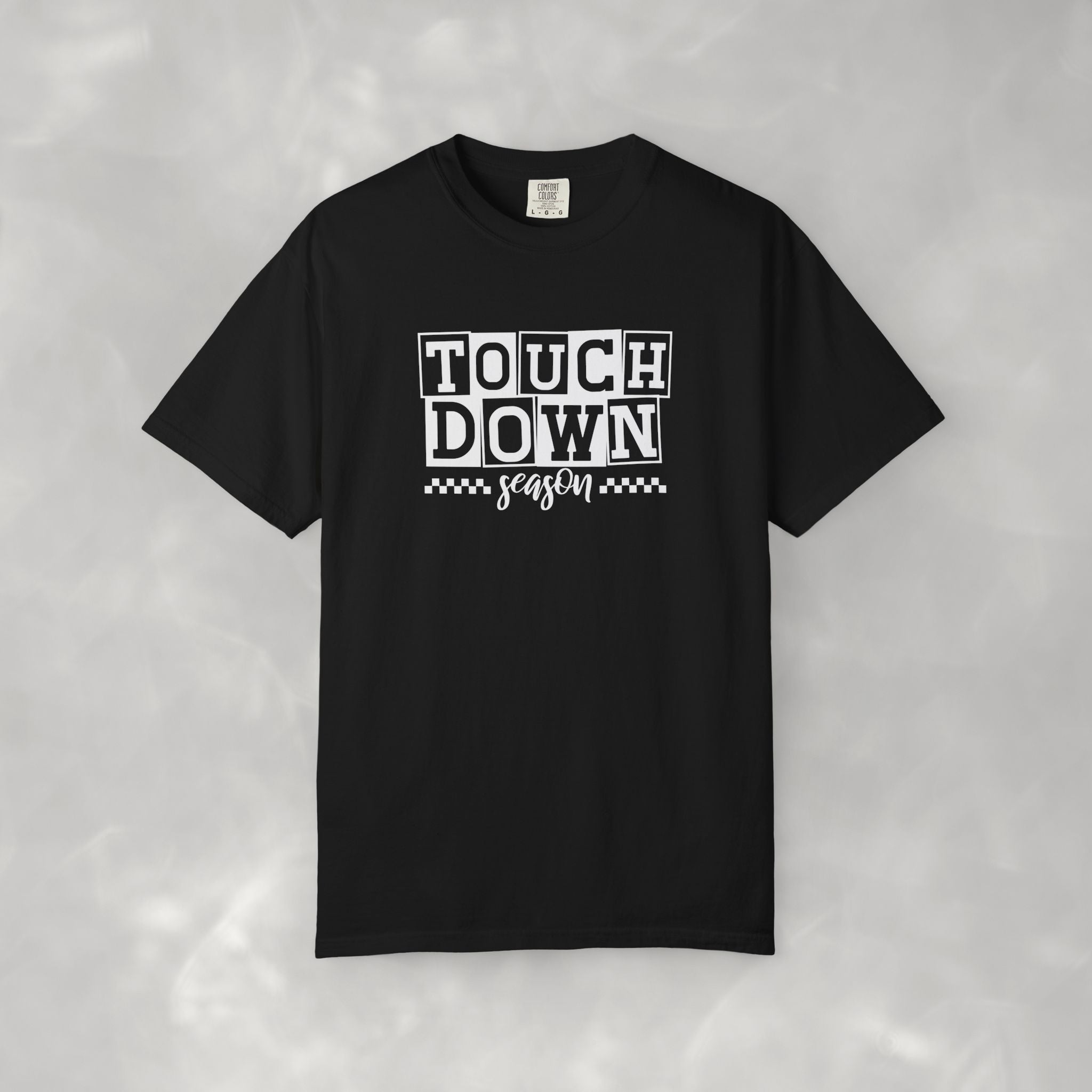 Touchdown Season, Preppy Football Comfort Colors Tee