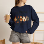 No Tricks Just Chicks, Funny Halloween Chickens in Costumes, Gildan Unisex Heavy Blend™ Crewneck Sweatshirt